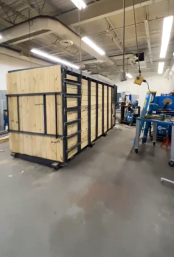 rhino crate in welding shop